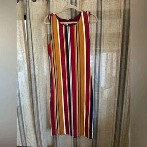 Velvet Torch lovely striped dress EUC